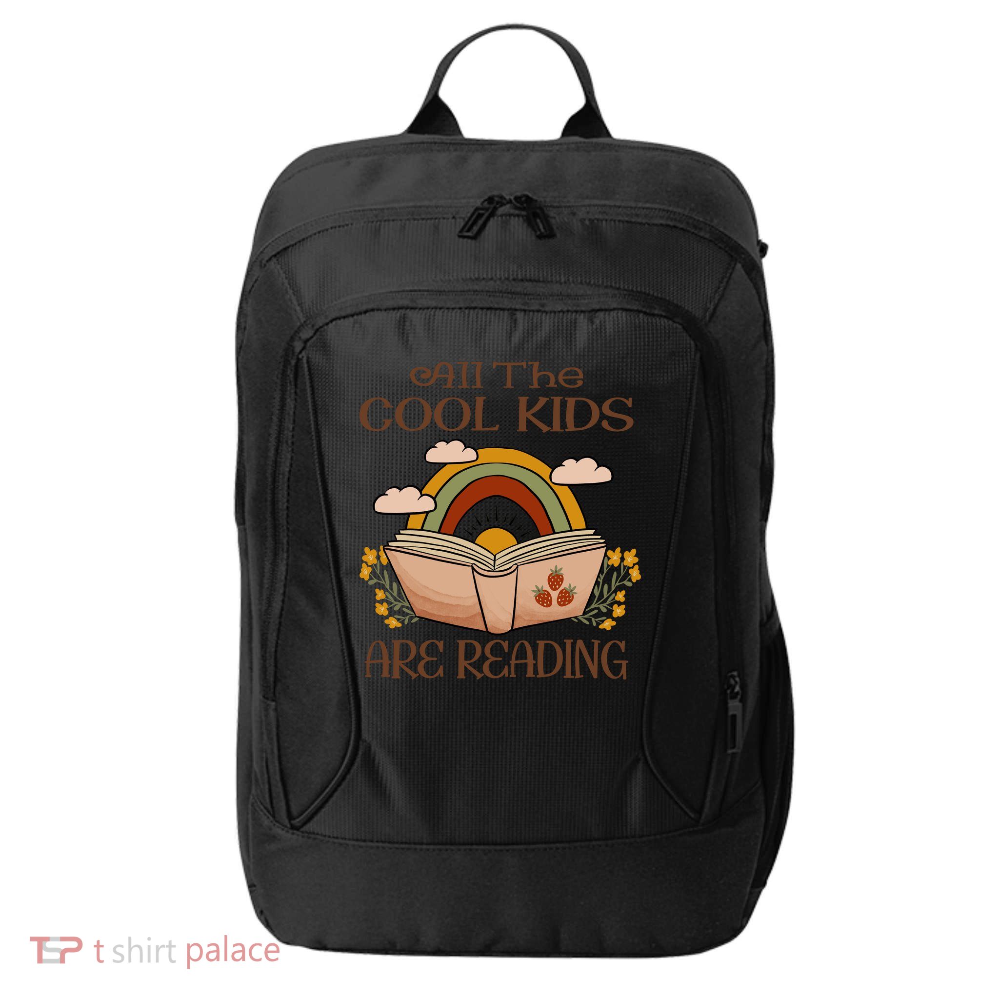 All The Cool Are Reading Gift For Reading Books City Backpack
