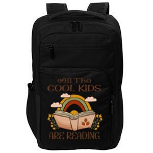 All The Cool Are Reading Gift For Reading Books Impact Tech Backpack