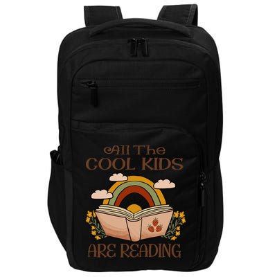 All The Cool Are Reading Gift For Reading Books Impact Tech Backpack