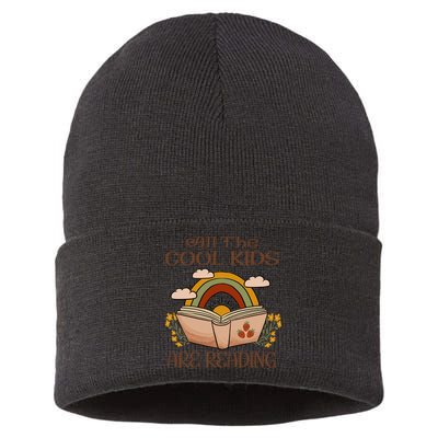 All The Cool Are Reading Gift For Reading Books Sustainable Knit Beanie