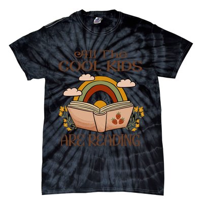 All The Cool Are Reading Gift For Reading Books Tie-Dye T-Shirt