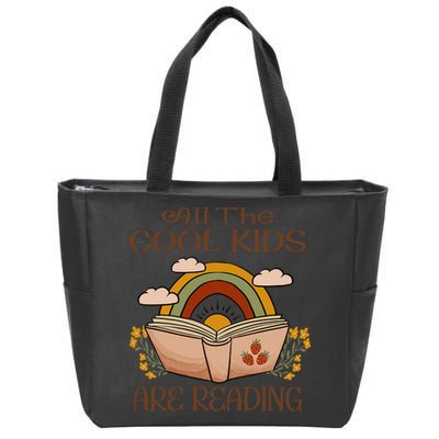 All The Cool Are Reading Gift For Reading Books Zip Tote Bag