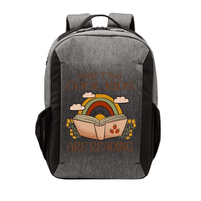 All The Cool Are Reading Gift For Reading Books Vector Backpack