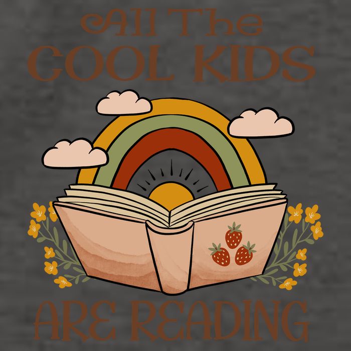 All The Cool Are Reading Gift For Reading Books Vector Backpack