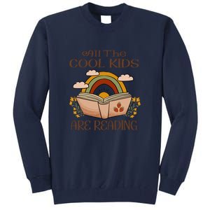 All The Cool Are Reading Gift For Reading Books Tall Sweatshirt