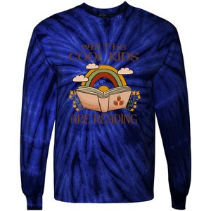 All The Cool Are Reading Gift For Reading Books Tie-Dye Long Sleeve Shirt