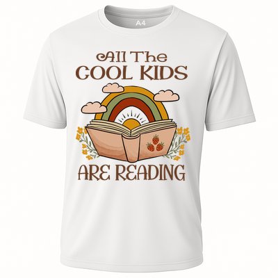 All The Cool Are Reading Gift For Reading Books Performance Shirt