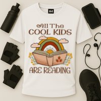 All The Cool Are Reading Gift For Reading Books Performance Shirt