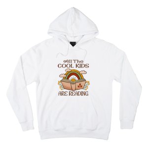 All The Cool Are Reading Gift For Reading Books Hoodie