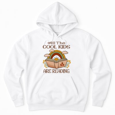 All The Cool Are Reading Gift For Reading Books Hoodie
