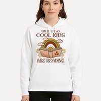 All The Cool Are Reading Gift For Reading Books Hoodie