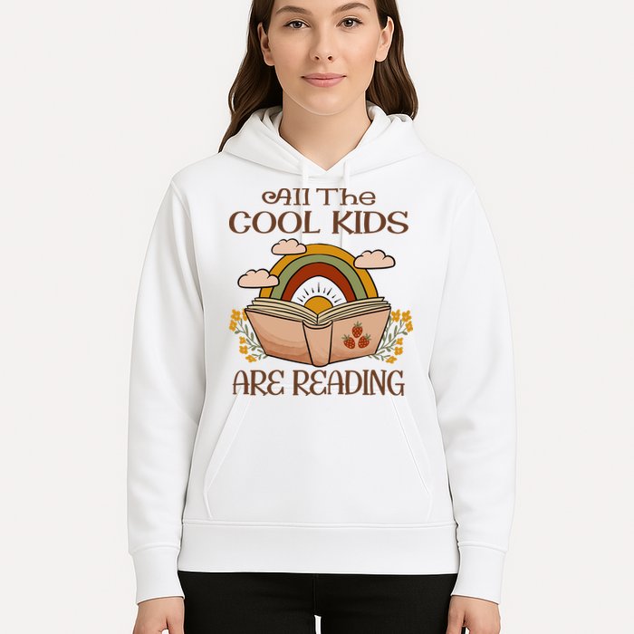 All The Cool Are Reading Gift For Reading Books Hoodie
