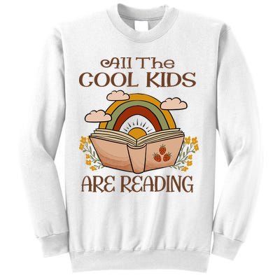 All The Cool Are Reading Gift For Reading Books Sweatshirt