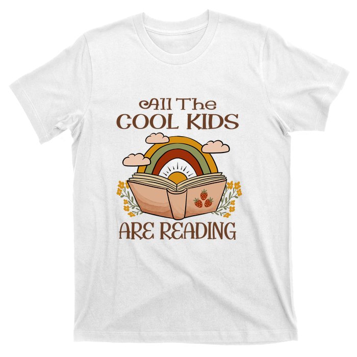 All The Cool Are Reading Gift For Reading Books T-Shirt