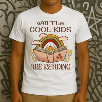 All The Cool Are Reading Gift For Reading Books T-Shirt