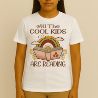 All The Cool Are Reading Gift For Reading Books T-Shirt