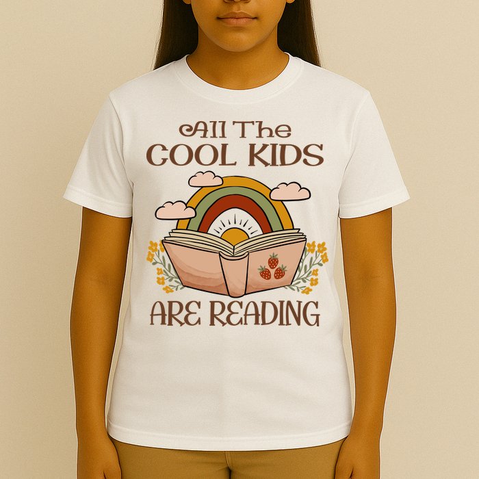 All The Cool Are Reading Gift For Reading Books T-Shirt