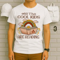 All The Cool Are Reading Gift For Reading Books T-Shirt