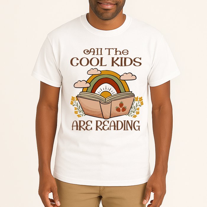 All The Cool Are Reading Gift For Reading Books Tall T-Shirt