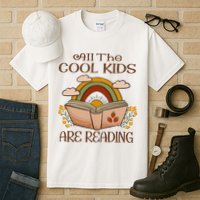All The Cool Are Reading Gift For Reading Books Tall T-Shirt