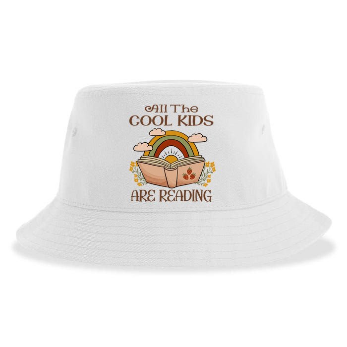 All The Cool Are Reading Gift For Reading Books Sustainable Bucket Hat