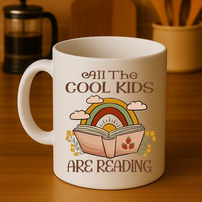 All The Cool Are Reading Gift For Reading Books Mug