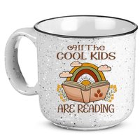 All The Cool Are Reading Gift For Reading Books 15oz Campfire Ceramic Mug