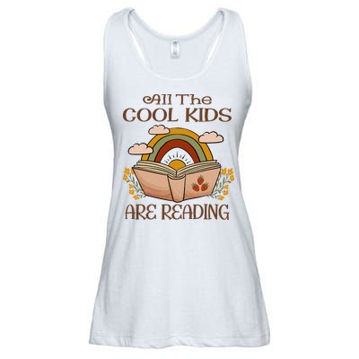 All The Cool Are Reading Gift For Reading Books Ladies Essential Flowy Tank