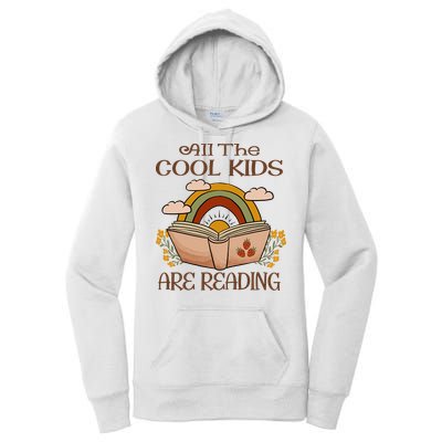 All The Cool Are Reading Gift For Reading Books Women's Pullover Hoodie