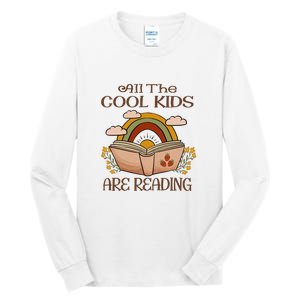 All The Cool Are Reading Gift For Reading Books Tall Long Sleeve T-Shirt