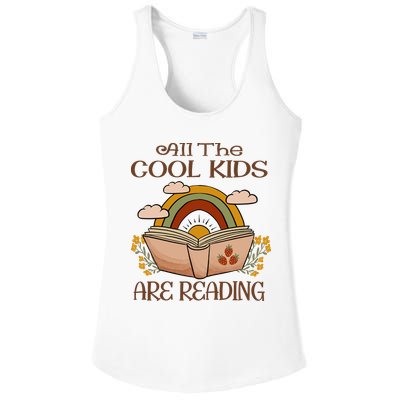 All The Cool Are Reading Gift For Reading Books Ladies PosiCharge Competitor Racerback Tank