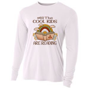 All The Cool Are Reading Gift For Reading Books Cooling Performance Long Sleeve Crew