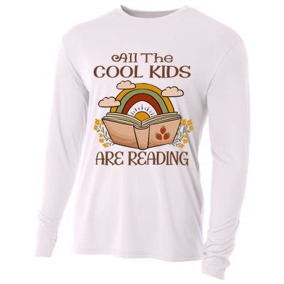 All The Cool Are Reading Gift For Reading Books Cooling Performance Long Sleeve Crew