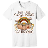 All The Cool Are Reading Gift For Reading Books Premium T-Shirt