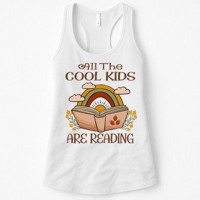 All The Cool Are Reading Gift For Reading Books Womens Tank Top