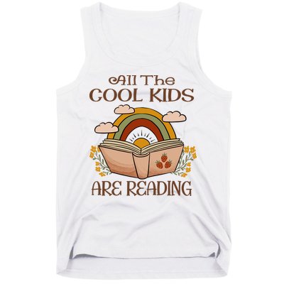 All The Cool Are Reading Gift For Reading Books Tank Top