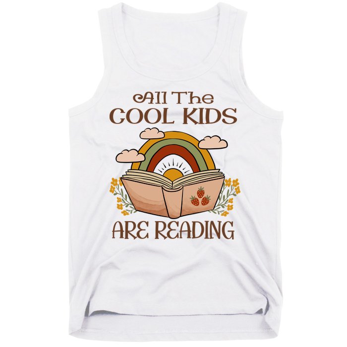 All The Cool Are Reading Gift For Reading Books Tank Top