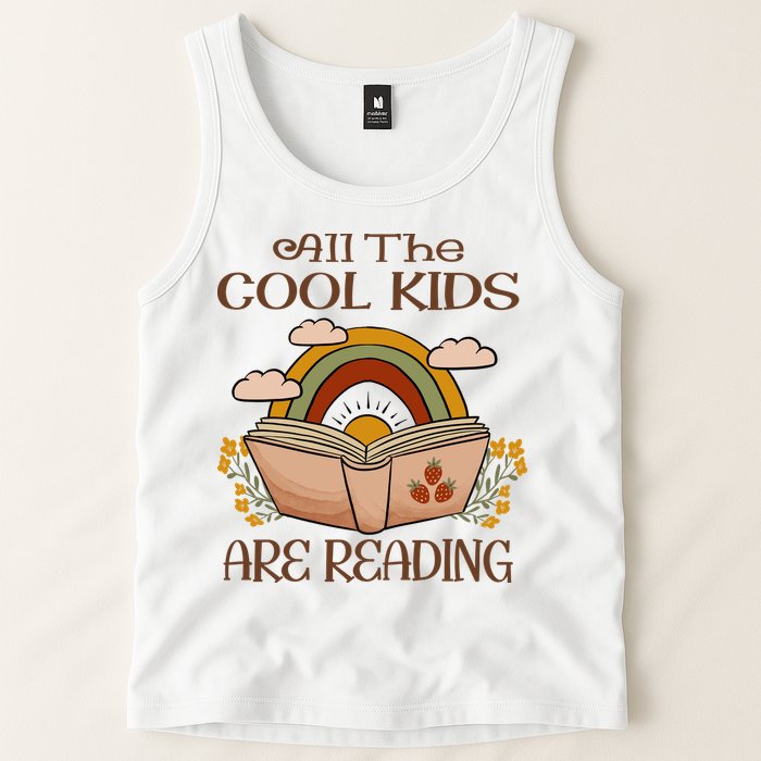 All The Cool Are Reading Gift For Reading Books Tank Top