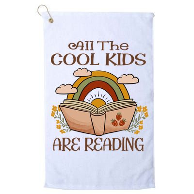 All The Cool Are Reading Gift For Reading Books Golf Towel