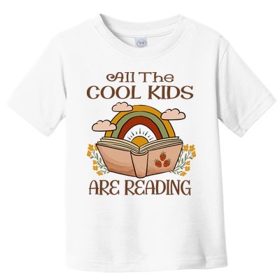 All The Cool Are Reading Gift For Reading Books Toddler T-Shirt
