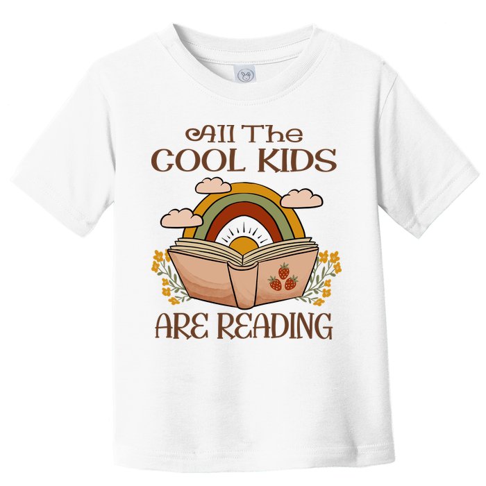 All The Cool Are Reading Gift For Reading Books Toddler T-Shirt