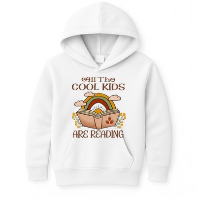 All The Cool Are Reading Gift For Reading Books Kids Hoodie