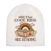All The Cool Are Reading Gift For Reading Books Short Acrylic Beanie
