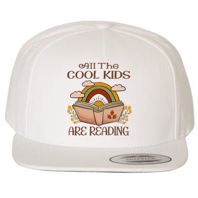 All The Cool Are Reading Gift For Reading Books Wool Snapback Cap