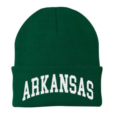 Arkansas Throwback Design Classic Knit Cap Winter Beanie