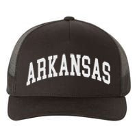 Arkansas Throwback Design Classic Yupoong Adult 5-Panel Trucker Hat