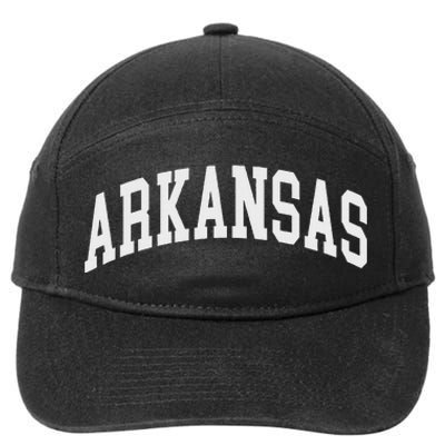 Arkansas Throwback Design Classic 7-Panel Snapback Hat