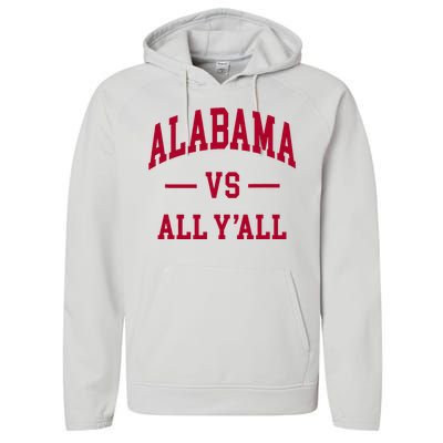 Alabama Throwback Design Classic Performance Fleece Hoodie