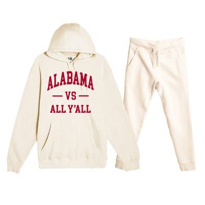 Alabama Throwback Design Classic Premium Hooded Sweatsuit Set