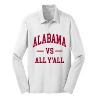 Alabama Throwback Design Classic Silk Touch Performance Long Sleeve Polo